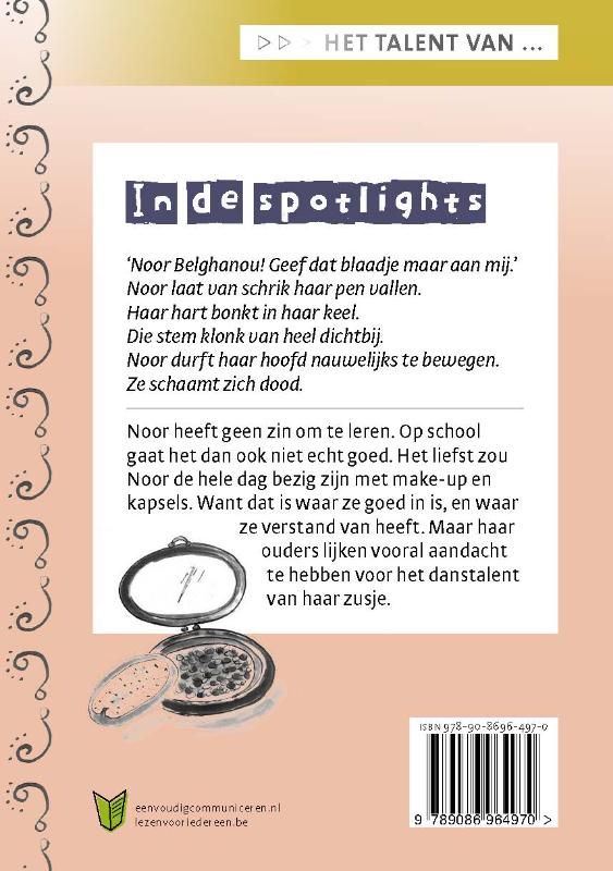 Achterkant van In de spotlights