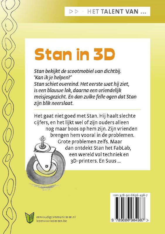 Achterkant van Stan in 3D