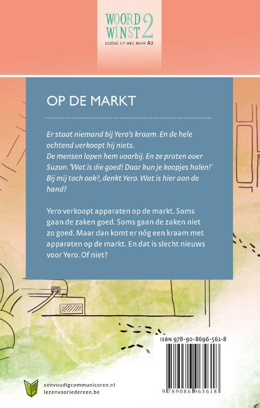 Achterkant van Op de markt