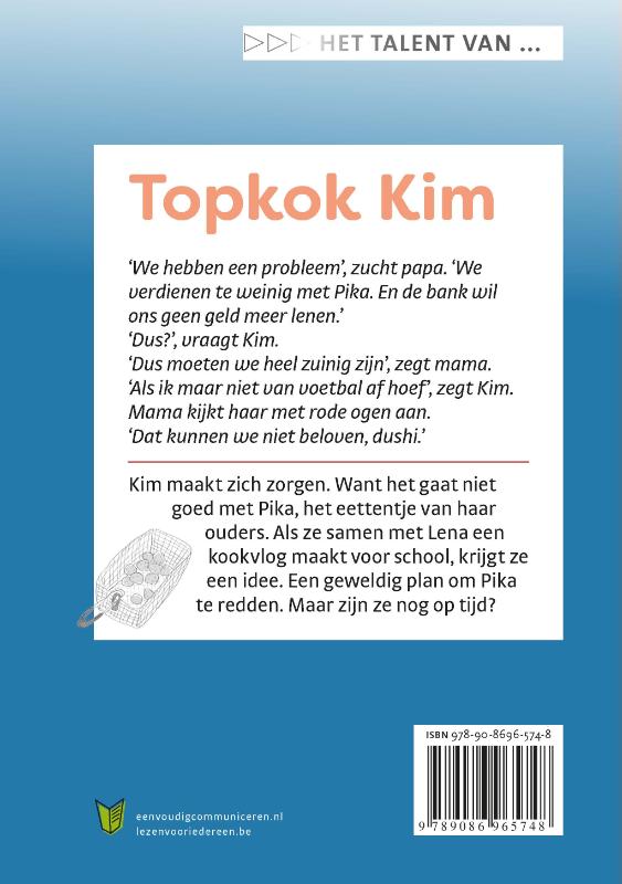 Achterkant van Topkok Kim