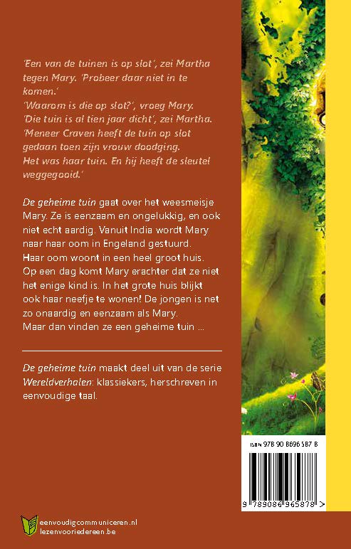 Achterkant van De geheime tuin