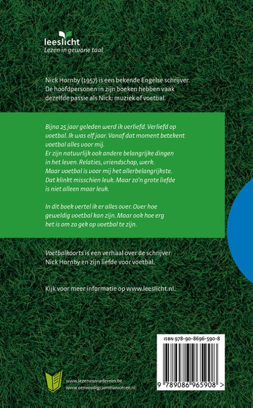Achterkant van Voetbalkoorts