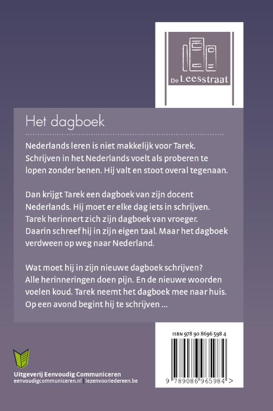Achterkant van Het dagboek