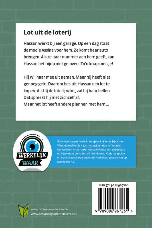 Achterkant van Lot uit de loterij