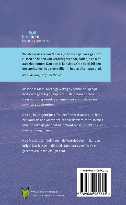 Achterkant van Lionel Messi