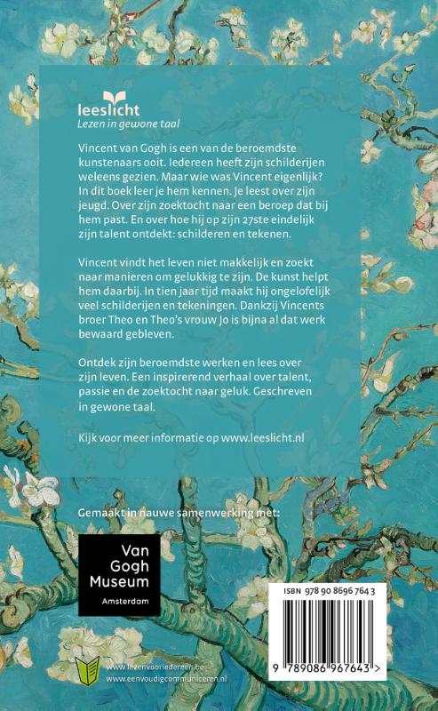 Achterkant van Vincent van Gogh