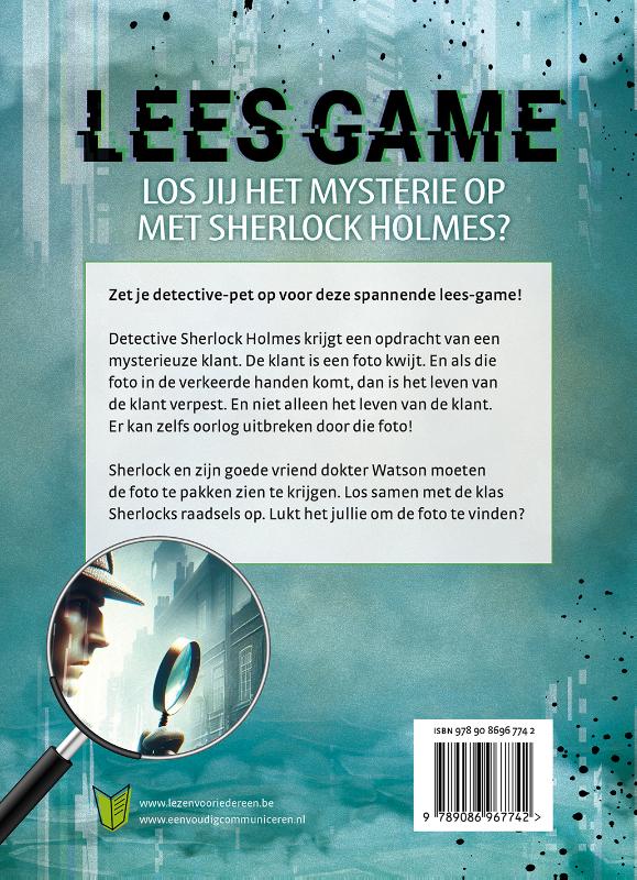 Achterkant van Lees-game