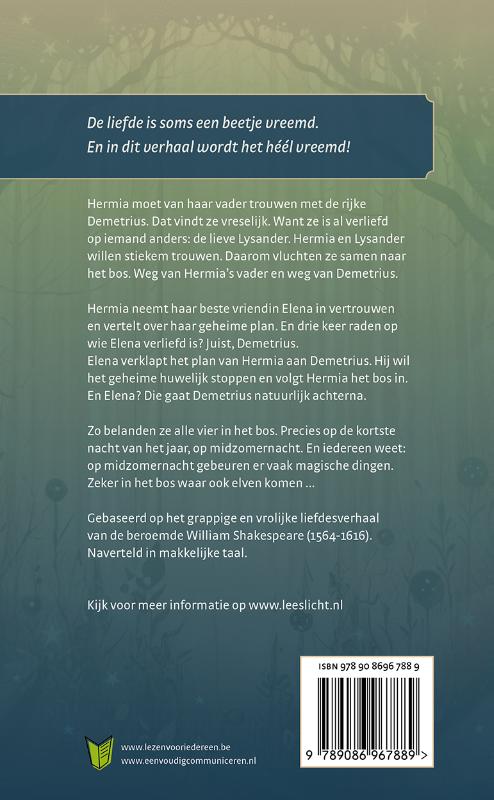 Achterkant van Een midzomernachtdroom