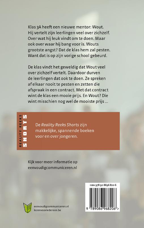 Achterkant van De mentor van 3A