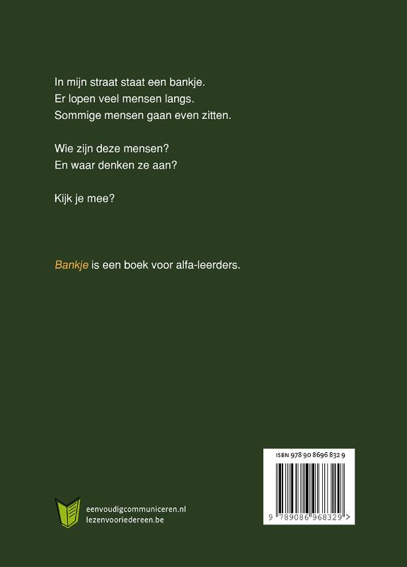 Achterkant van Bankje
