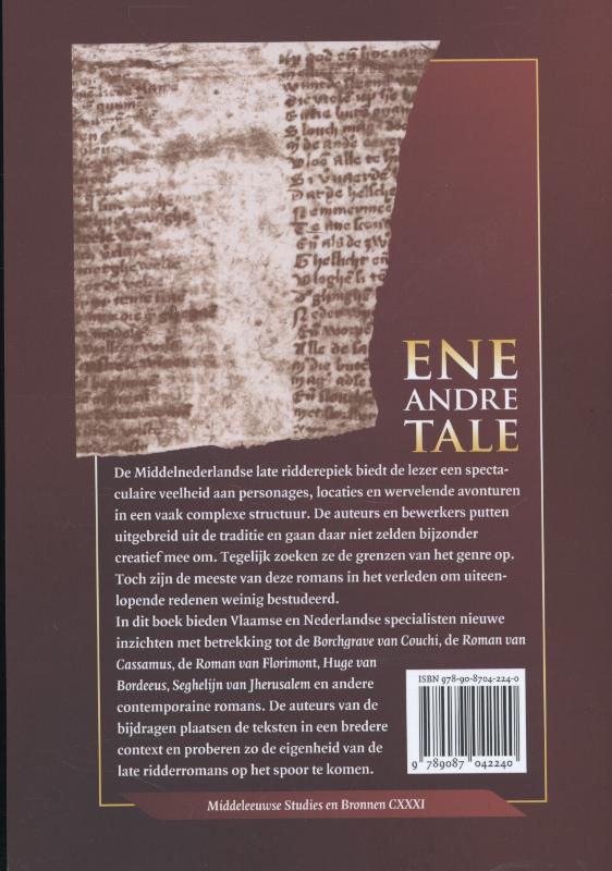 Achterkant van Ene andre tale
