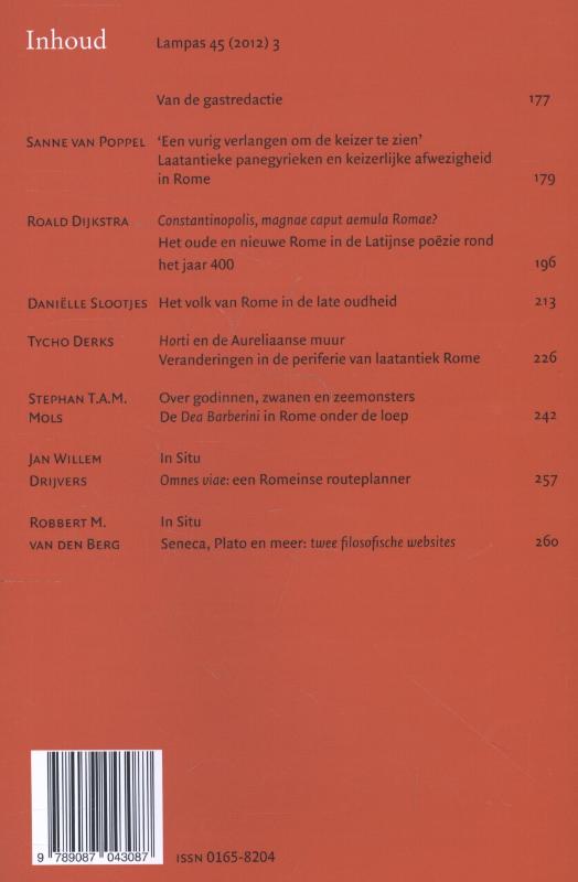 Achterkant van Rome in de late oudheid