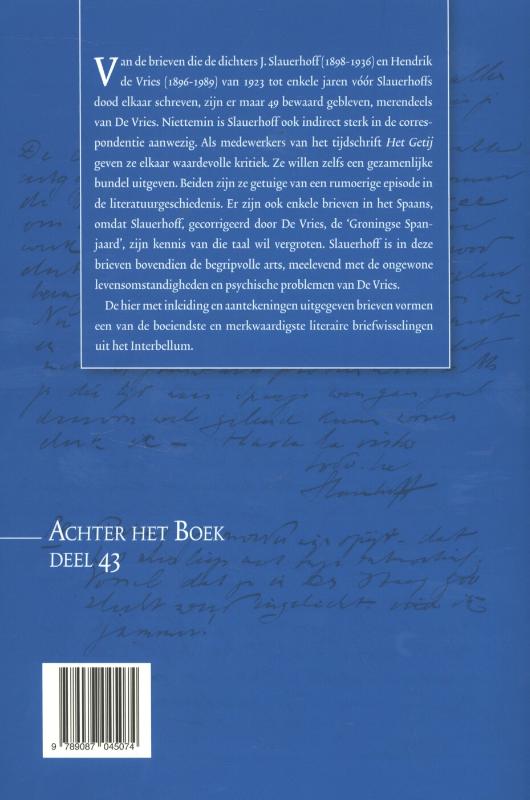 Achterkant van Brieven 1923-1932