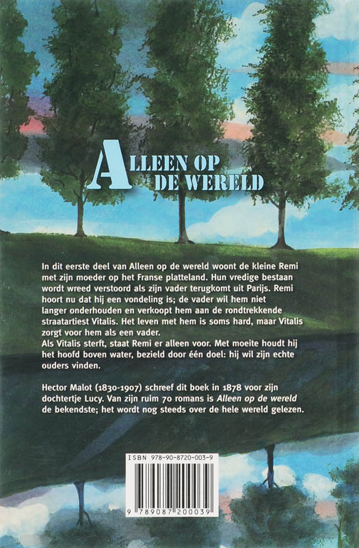 Achterkant van Alleen op de wereld