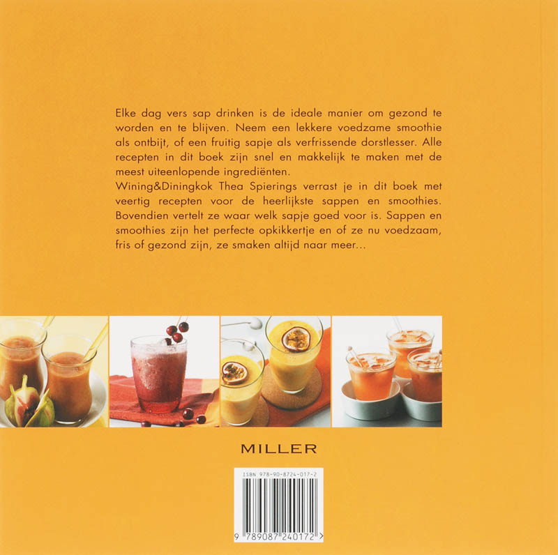 Achterkant van Sappen & Smoothies