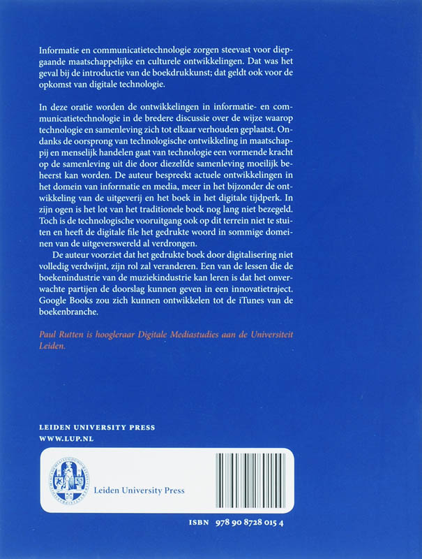 Achterkant van Digitalisering en Dynamiek