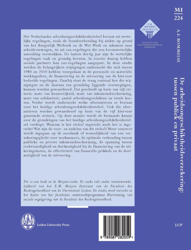 Achterkant van De arbeidsongeschiktheidsverzekering