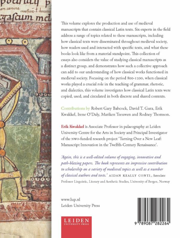 Achterkant van Manuscripts of the Latin classics 800-1200