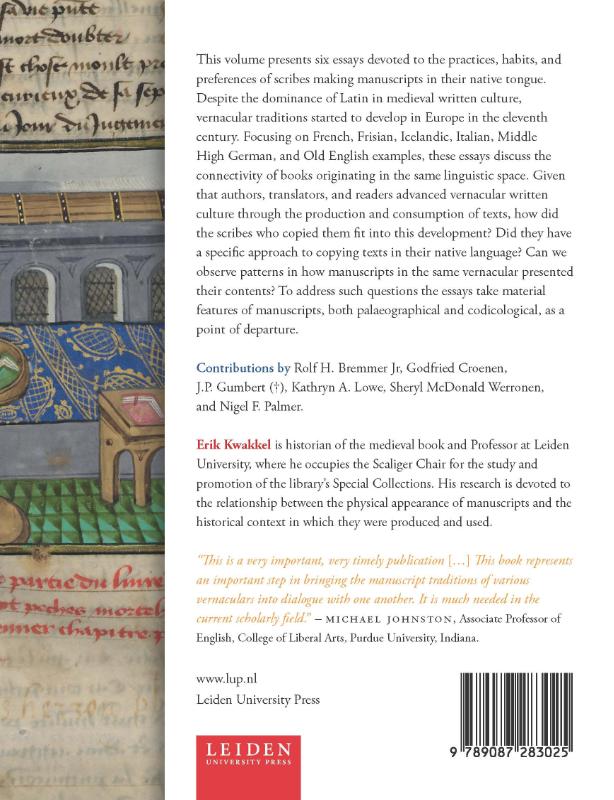 Achterkant van Vernacular Manuscript Culture 1000-1500