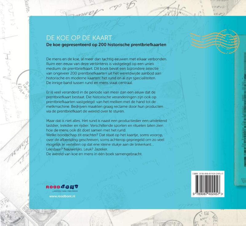 Achterkant van De koe op de kaart