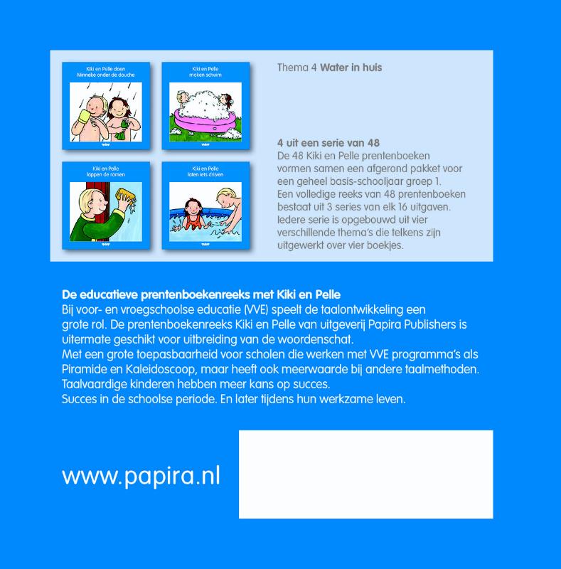 Achterkant van Kiki en Pelle maken schuim