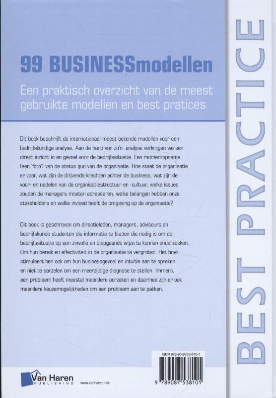 Achterkant van 99 BUSINESSmodellen