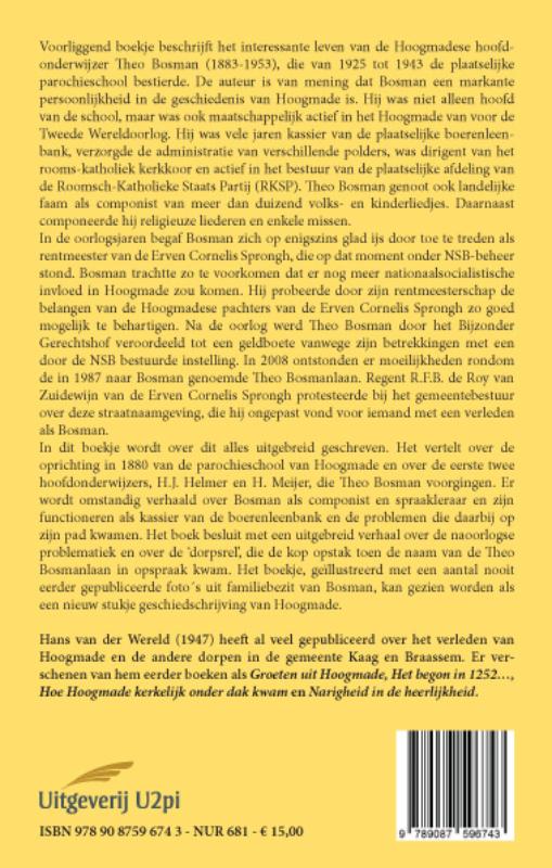 Achterkant van Meester Bosman