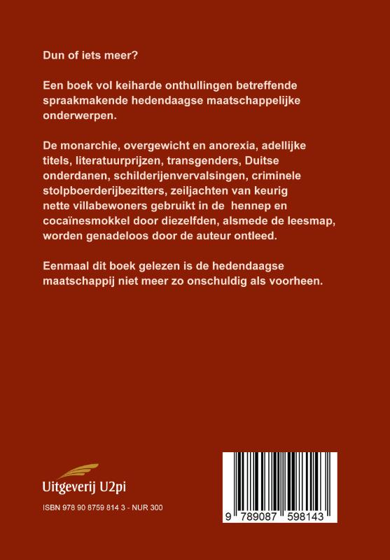 Achterkant van Dun of iets meer?