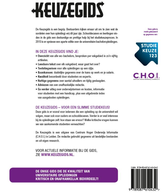 Achterkant van universiteiten 2013