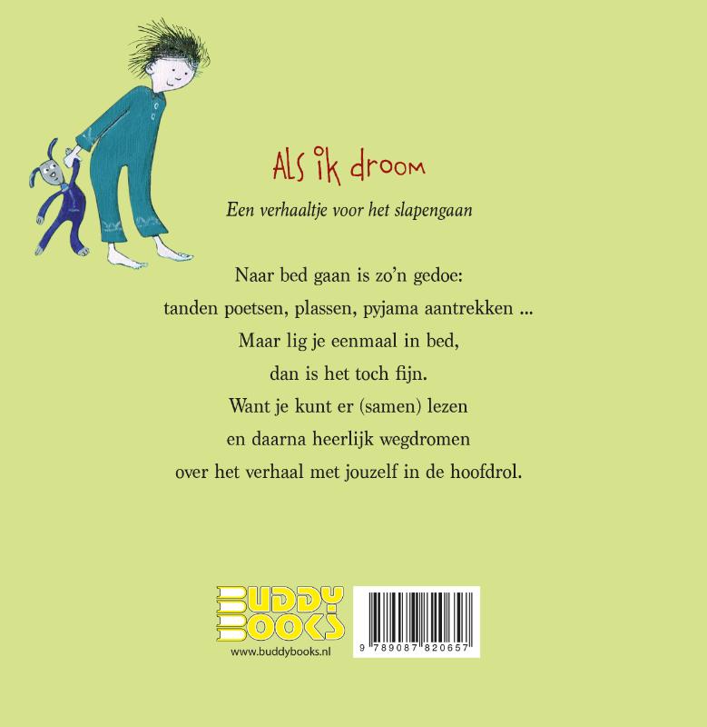 Achterkant van Als ik droom