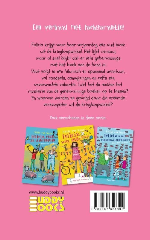 Achterkant van Felicia en de geheimzinnige boeken