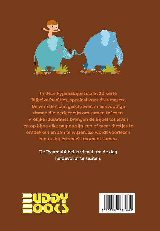 Achterkant van Pyjamabijbel