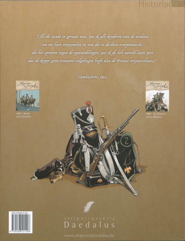 Achterkant van 1808 de kinderen van de weduwe