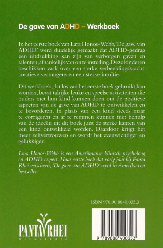 Achterkant van werkboek