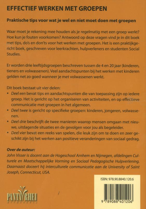 Achterkant van Effectief werken met groepen