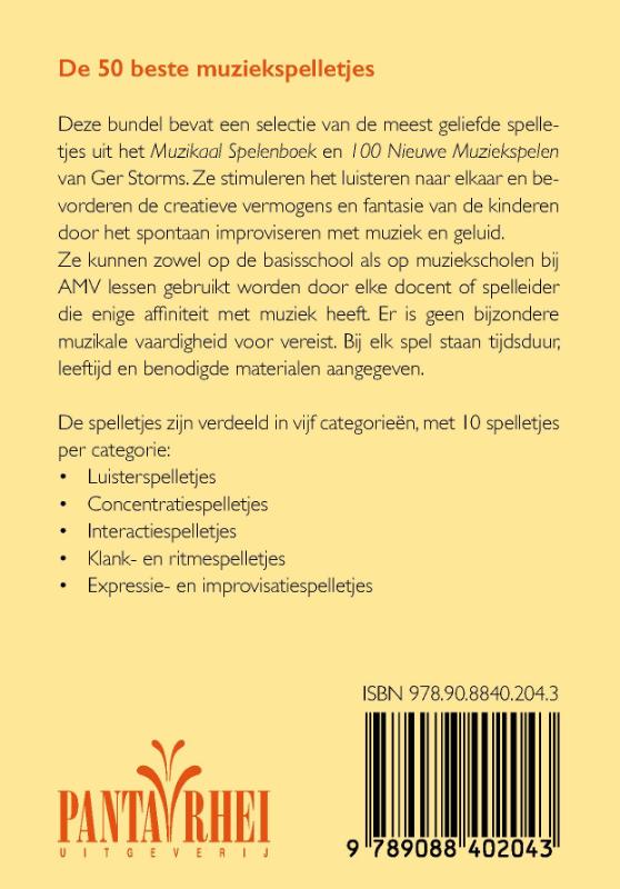 Achterkant van De 50 beste muziekspelletjes