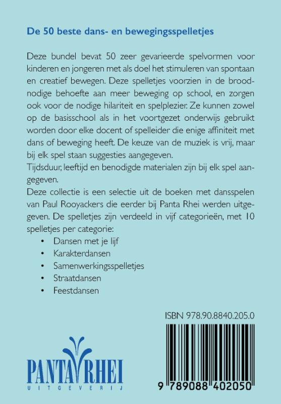 Achterkant van De 50 beste dans- en bewegingsspelletjes