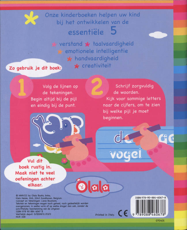 Achterkant van Mijn Schrijf-oefenboek
