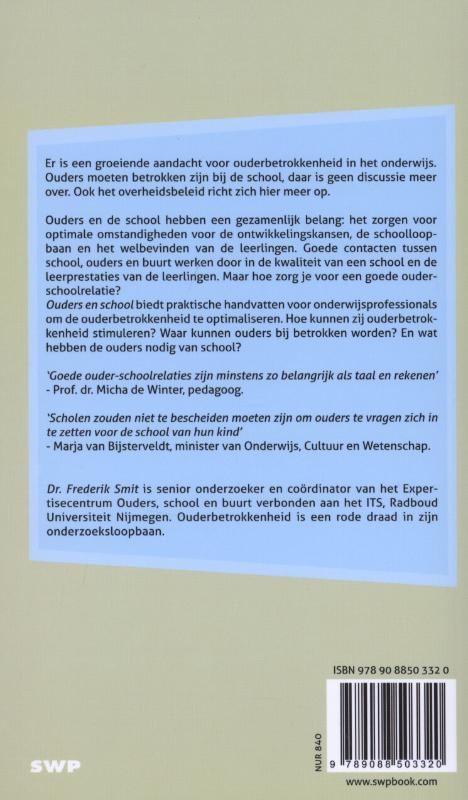Achterkant van Ouders en school