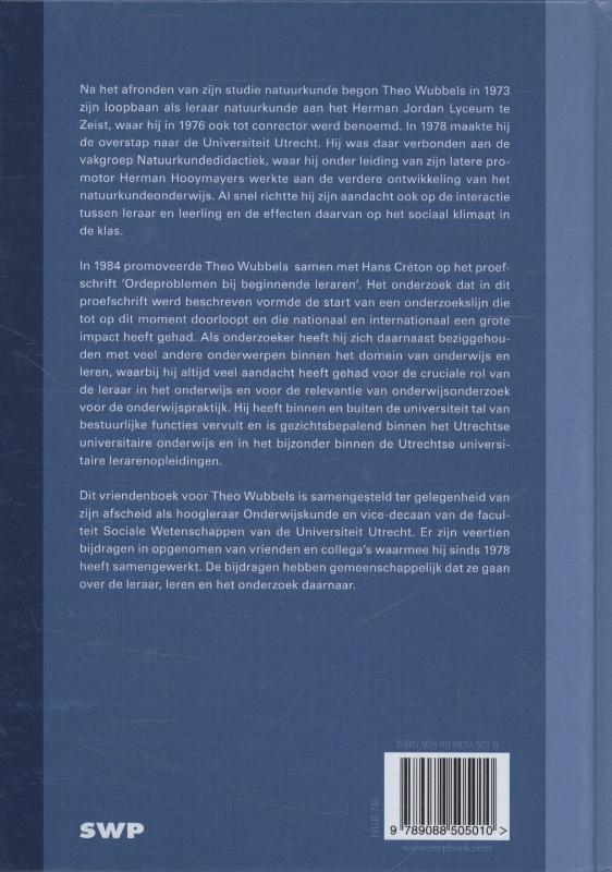 Achterkant van Theorie en praktijk van leren en de leraar