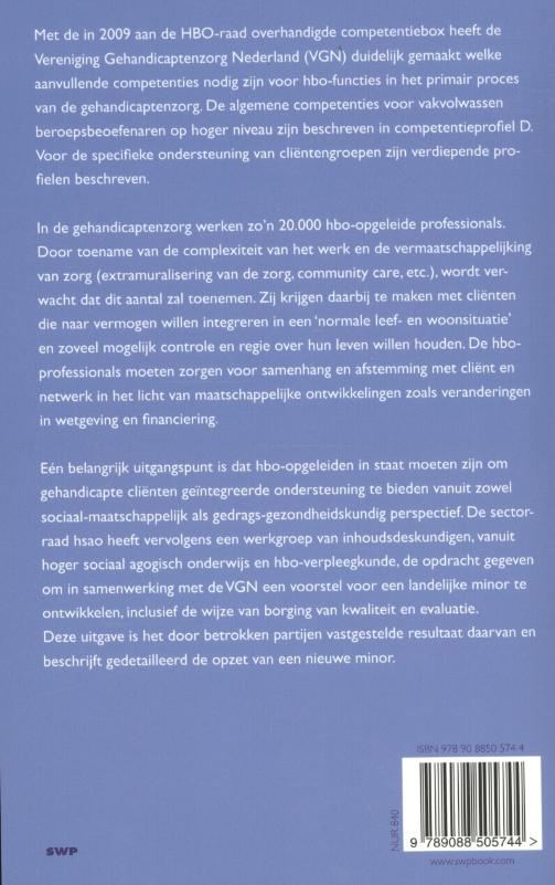 Achterkant van Landelijke minor gehandicaptenzorg