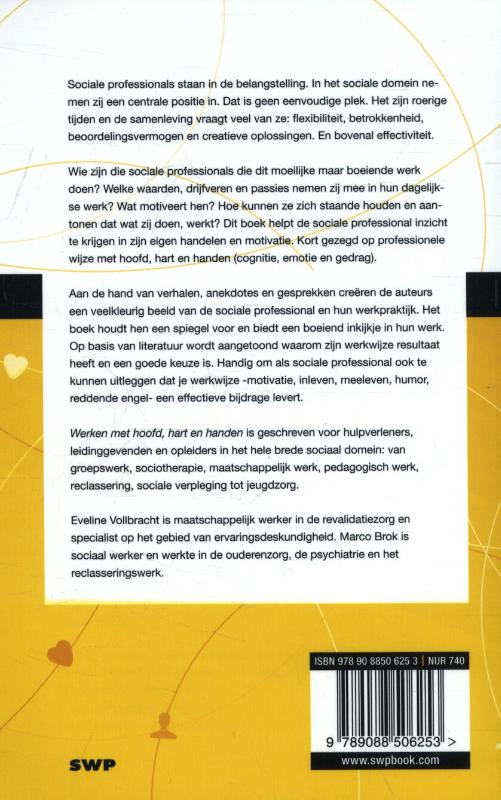Achterkant van Werken met hoofd, hart en handen