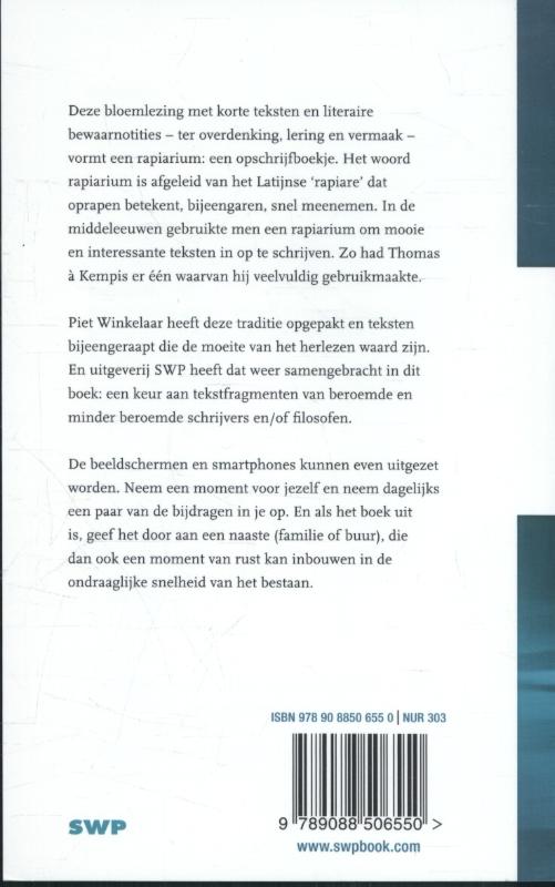 Achterkant van Rapiarium