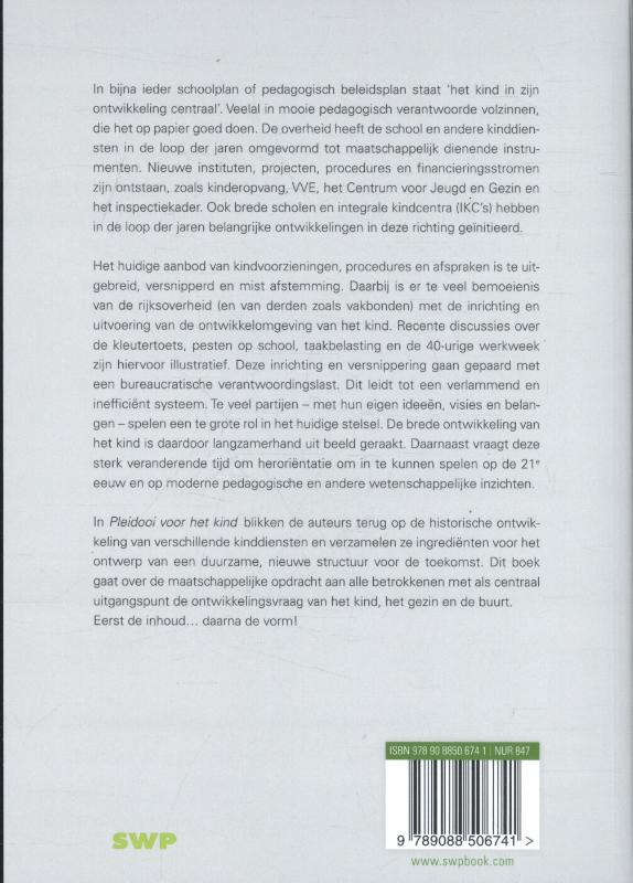 Achterkant van Pleidooi voor het kind
