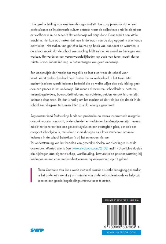 Achterkant van Regieversterkend leiderschap