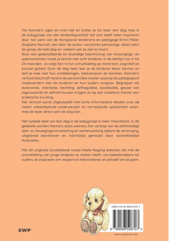 Achterkant van Een dag in de babygroep