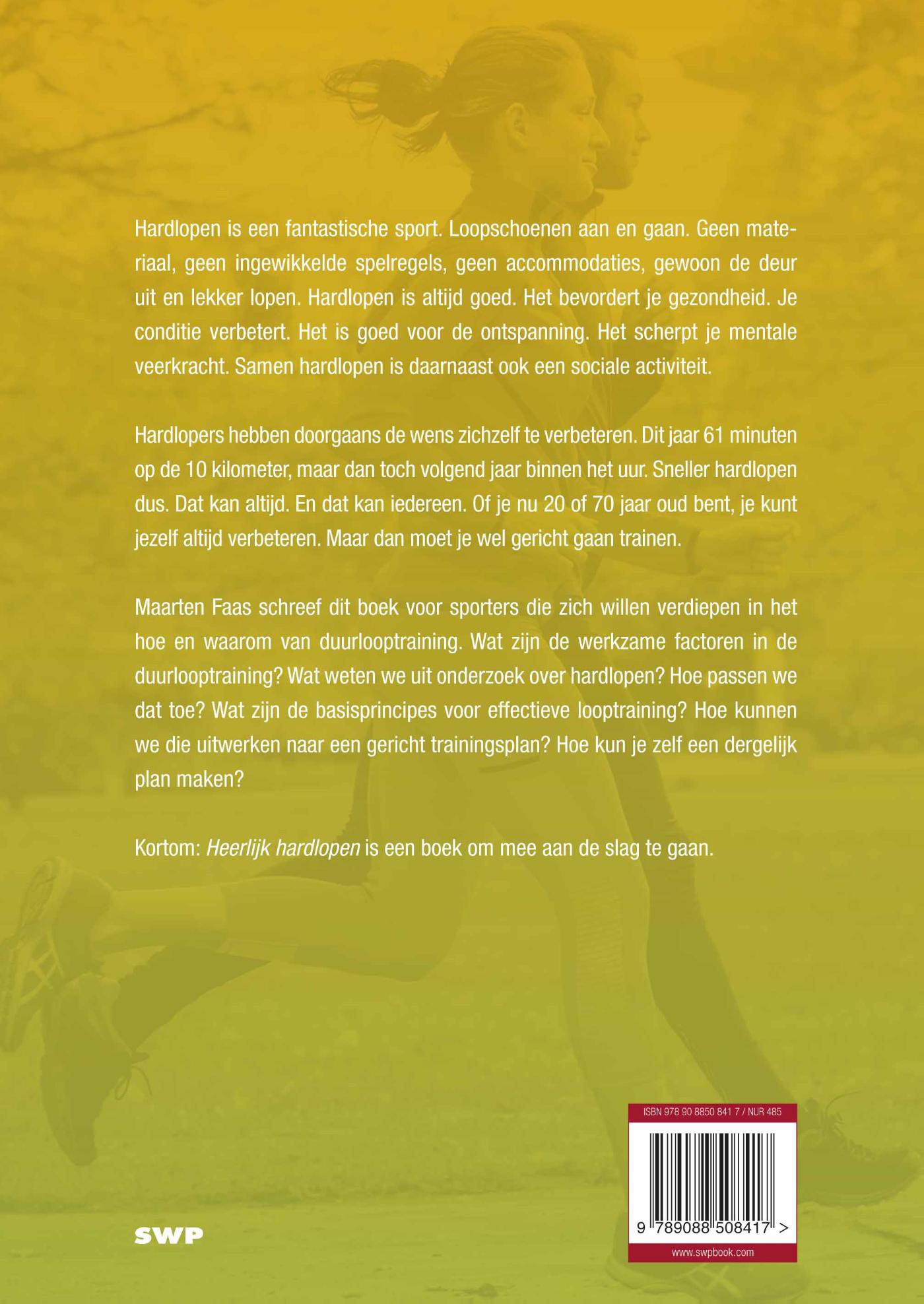Achterkant van Heerlijk hardlopen