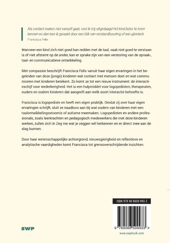 Achterkant van Zeg me wat je zeggen wil