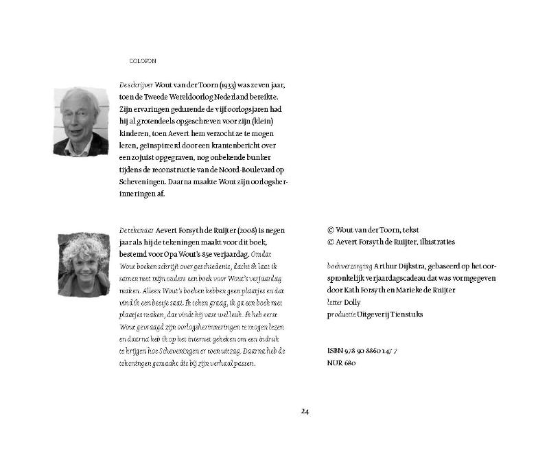 Achterkant van Herinneringen van een oorlogskind 1940-1945