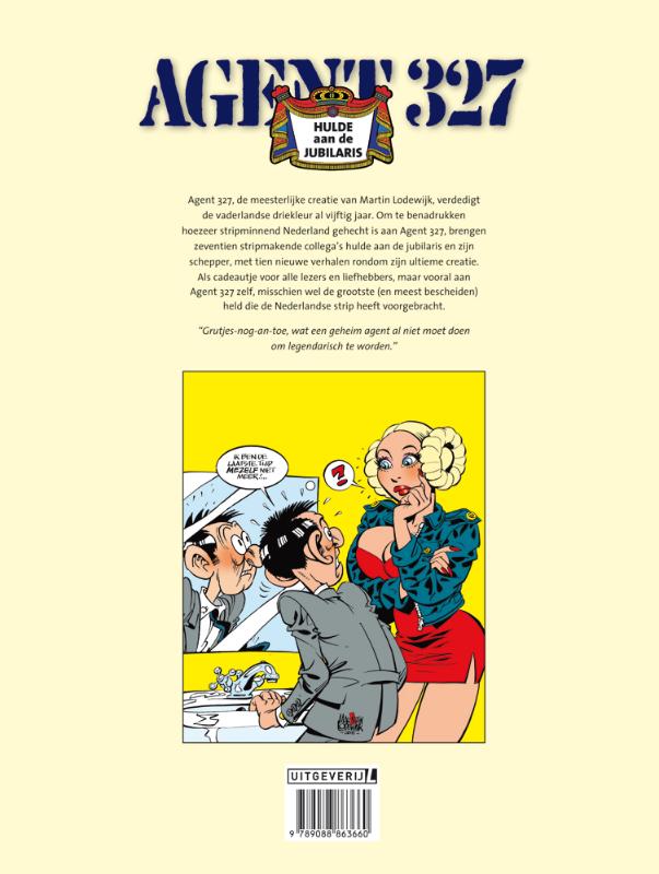 Achterkant van Hulde aan de jubilaris